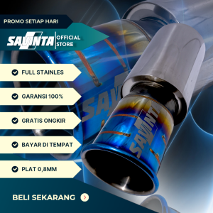 Savinta Knalpot Mobil SBLv5 Full Stainles 08mm Ngebas Adem Empuk