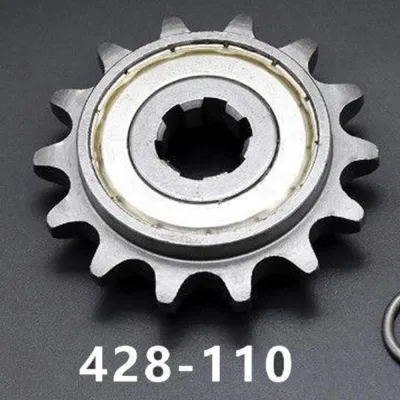 Bánh răng tiết kiệm nhiên liệu 15 răng cho xe máy GS125 thiết bị tiết kiệm nhiên liệu nhông nhỏ bánh xe trượt cho xe máy underbone.