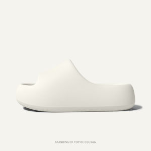 Thick-soled solid color sandals for women new summer home style household bathroom slippers fashionable casual height-increasing shoes for women