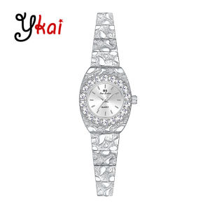 BS นาฬิกาแฟชั่นผู้หญิงพี่สาว1755ของมาใหม่สายสแตนเลสสตีลหรูหรากันน้ำนาฬิกาควอทซ์หรูหราของผู้หญิงพลอยเทียมเพชรของขวัญนาฬิกาข้อมือผู้หญิง