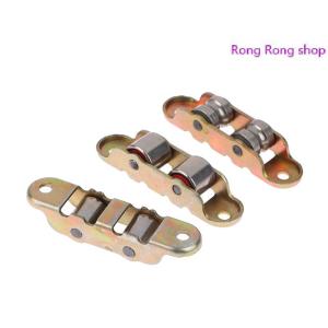 Rong Rong shop 80 loại phẳng rãnh Đôi bánh xe kim loại cửa trượt cửa sổ ròng rọc hỗ trợ dưới trượt con lăn theo dõi phụ kiện phần cứng