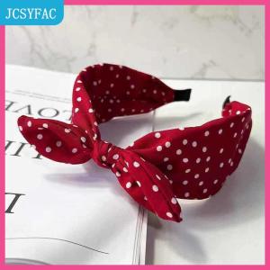 JCSYFAC 1 cái mới cổ điển màu Đỏ hairband cho phụ nữ đa năng Bow Headband với cạnh rộng Hàn Quốc phong cách tóc phụ kiện