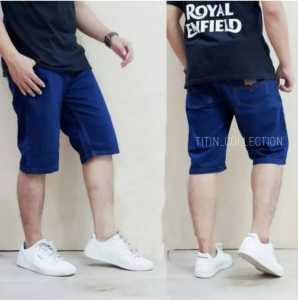 promo minggu ini celana pendek jeans pria warna hitam terbaru