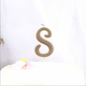 Gratis Ongkir - Birthday Candle Number / Lilin Ulang Tahun Bentuk Angka 0- 9 Warna Gold Rosegold