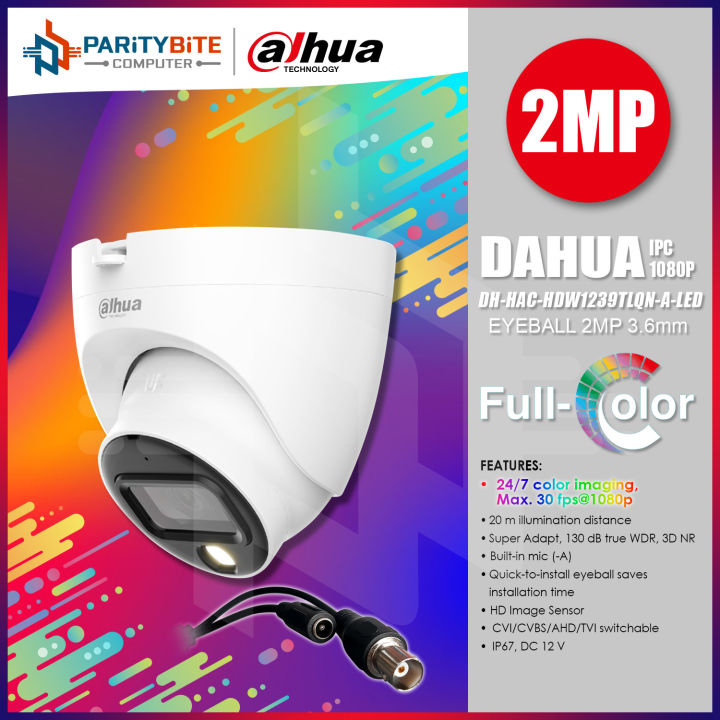 DAHUA DH-HAC-HDW1239TLQN-A-LED 2MP 24/7 Full Color with