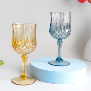 [HUSTOM] COD แก้วแชมเปญอะคริลิคทำจากพลาสติกถ้วยไวน์แก้วแชมเปญสำหรับงานแต่งงานวันเกิด