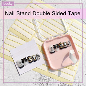 48pcs Double Side False Nail Tape Nail Display Sticker Double Sided Fake Nail Adhesive Nail Showing Tools
