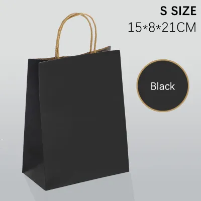 Kraft Paper Bag Gift Bag Colours with Handles Birthday Party Goodie Bag Paper Bags for Gift (Plain) Beg Kertas 纸袋