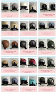 Helm Bogo Dewasa Retro Original JM-08 Flat Visor Injak