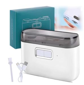 【🔥SG SELLER🔥】RICHMENTGADGETPortable Electric Nail Clipper2-in-1 Automatic Nail ClipperElectric Toe Nail Clipper Grinder 40DB Baby Nail Trimmer LED Light Nail Trimmer for KidsAdultsSeniorsManicure SetBaby Nail Kit Birthday Gifts Chrismax Gifts