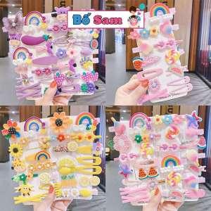 Kẹp tóc cho bé gái 14 chi tiết đẹp dễ thương họa tiết hoạt hình Shop Bố Sam