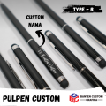 Pulpen Promosi + Sylush Hp Free Grafir Custom Nama. 