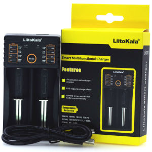 liitokala lii402 3.7V Multi-function 18650/26650 four-slot usb flashlight charger