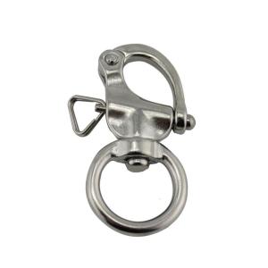 316 Stainless Steel Swivel Shackle Quick Release Anchor Chain Eye Shackle Hook for Marine Architectural