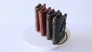 Men Wallets Personalized Name PU Leather Short Card Holder Chain Men Purse  Brand Male Wallet Gift for Husband