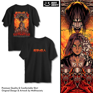 Kaos  Attack on Titan Edisi Eren Yeager Street Culture T-Shirt MT07