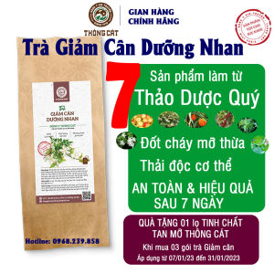 (TẶNG tinh chất TAN MỠ) TRÀ detox GIẢM CÂN GIẢM MỠ BỤNG THẢO DƯỢC THÔNG CÁT 1918 KHI MUA 03 GÓI TRÀ