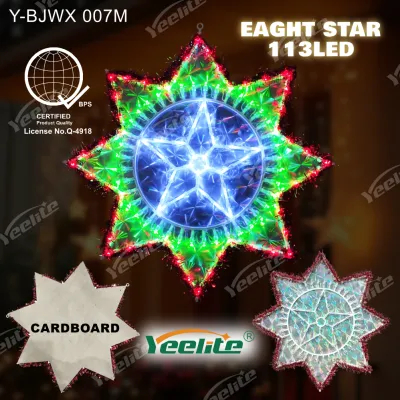 YEELITE CARBOARD/ACRYLIC Parol Christmas Support Led Lantern Seasonal Lights Outdoor Decoration (Glitter) Decoration Wall