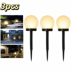 ECOCOKU 3pcs Energy Efficient Solar Powered LED Lamp Solid Sealed Structure Waterproof Design Solar Bulb Lamp Daily Ambient Lighting Soft Warm Light Solar Panel Light Outdoor Use