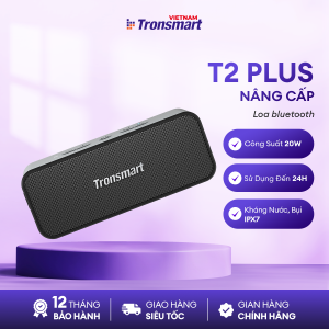 Loa Bluetooth 5.3 Tronsmart T2 Plus/T2 Plus Upgraded | Công suất 20W | Kháng nước IPX7 | Pin 4000 mAh | Bảo hành 12 tháng