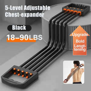 【MKMK+จัดส่งฟรี】เครื่องออกกำลังกายอุปกรณ์ขยายหน้าอก5ระดับถอด20-100lbs ปรับได้ยืดหยุ่นทนทานสายรัดออกกำลังกายอุปกรณ์ยิมอเนกประสงค์