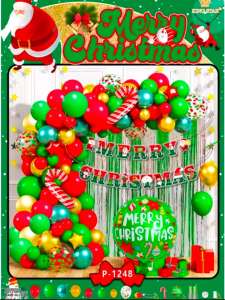 Merry Christmas Letter Foil Balloon Set Christmas Party Decoration 994