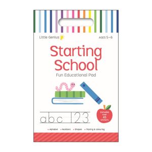 Little Genius Starting School Educational Activity Book Pad For Kids To Learn With 45+ Stickers