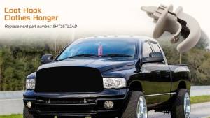 Coat Hook Clothes Hanger Fits for Dodge RAM 1500 2500 2002 2003 2004 2005 5HT25TL2AD