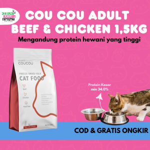 COUCOU CAT ADULT 1.5KG - Makanan Premium Kucing Coucou All Stages