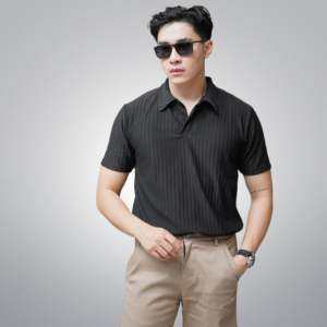 Kaos Kerah Pria Distro Bandung Polo Shirt Lengan Pendek Premium Bahan Manggo Knit Import Terlaris