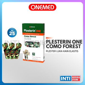 ONEMED - PLESTERIN COMO FOREST BOX isi 25 Lembar Bahan Premium Kain Halus & Elastis | Plester Luka P3K Hansaplast