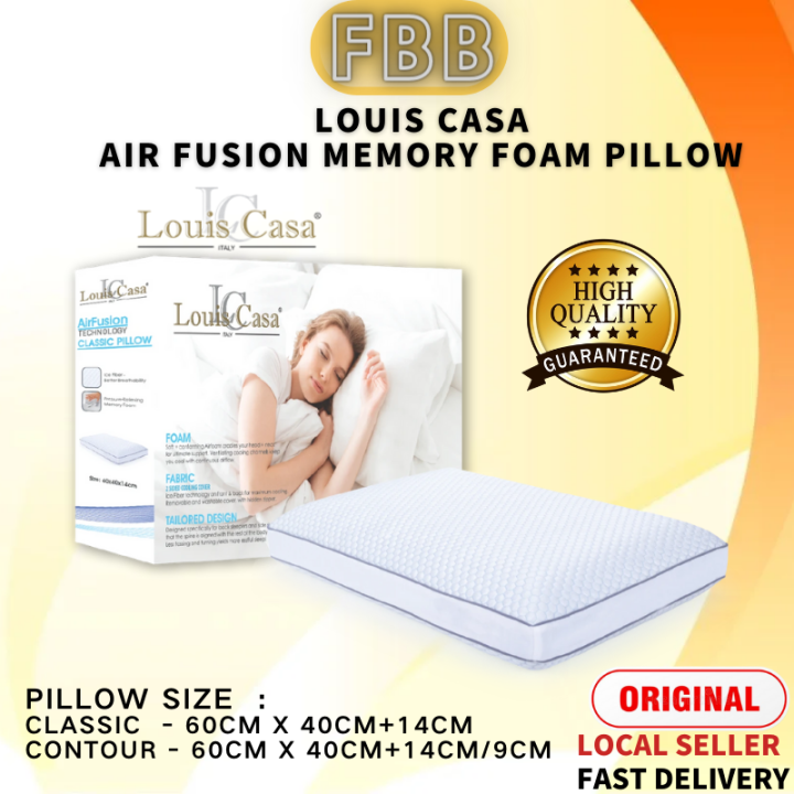 Louis Casa High Quality Pillow Air Fusion Memory Foam Pillow Adult