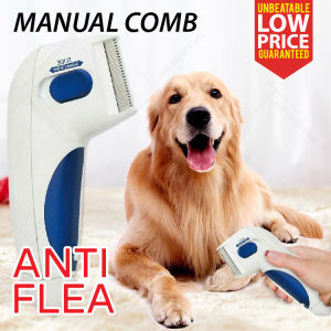 Anti Flea Comb Pets Lice Remover Tick Killer Fleas Controller Grooming Tool / Sikat Kutu Kucing Anjing