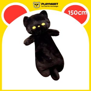[Ready Stock] PLAYMART Large Black Cat Plush (150cm) Anak Patung Comel Lembut Hadiah Budak Soft Toy Cute Comfort