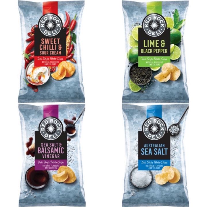 (RESTOCK)Red Rock Deli Potato Chips Australia 165g Lazada