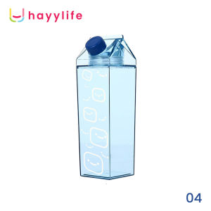 HAYYLIFE X Sunny Plan Botol MInum Kotak Susu Transparan / Kotak Susu Ala Jepang Kotak Plastik 500 ML HL-AAB650