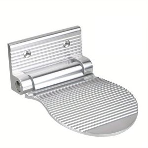 BEBA Aluminum Alloy Shower Foot Rest Foldable Wall Mounted Bathroom Footrest Practical Anti-slip Bathroom Pedals Bathroom