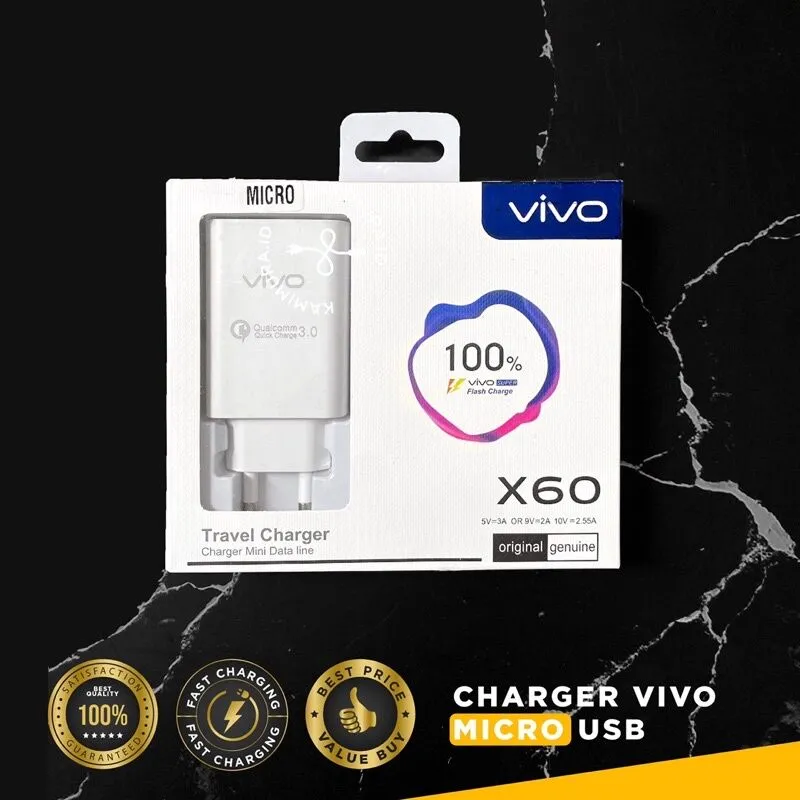 Fast Charging Dua Mesin Charger Cas HP VIVO Y51 Y51A Y51L VIVO