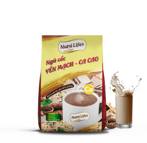 Combo 2 gói ngũ cốc yến mạch cacao Nutri lffes mỗi gói 400g cung cấp năng lượng hỗ trợ tim mạch và tiêu hóa