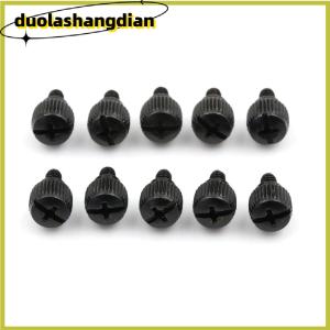 [Duola] 10Pcs 6#32x5 Thread Teeth Length 5mm Computer PC Case Toolless Adjustment Screw
