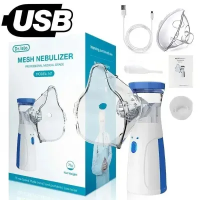 Dr. Isla Nebulizer Portable Nebulizer Genggam Nebulizer Tangan Alat Ubat Asma Mesin Wap Ubat Asma Untuk Asma Akut Alat Sembur Asma Nebulizer Asma anak pakai alat bantu nafas tiup lilin nebulizer untuk bayi Alat Nebu Nebulizer Anak Senyap