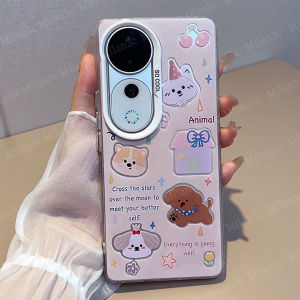 เคสVivo V50 V40 V30 เคส Vivo V40 V30 Pro เคสน่ารักโบว์บ้านลูกสุนัขเชอร์รี่เคสแข็งกันแรงกระแทก