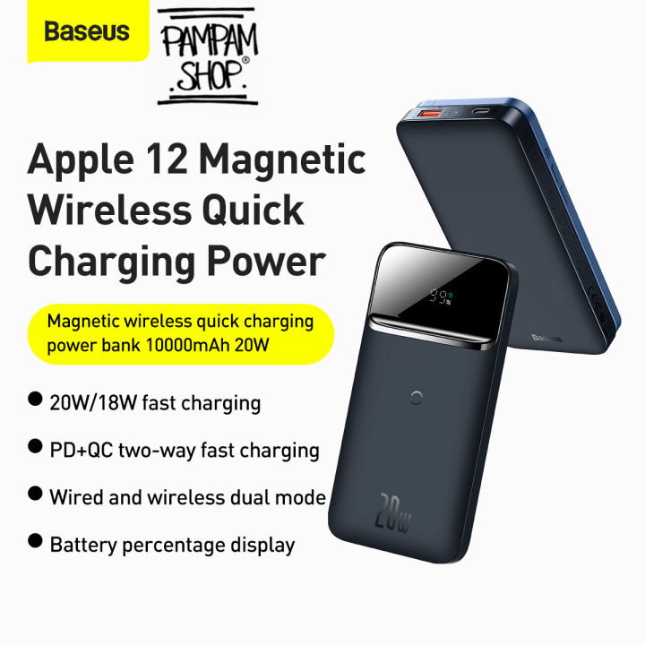 Baseus Powerbank Magnetic 20W Wireless Magsafe Iphone 12 13 Fast