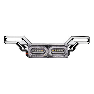 Motorcycle DRL Strobe brake Lamp LED Flash Stop Light flow RGB colorful LED License Plate tai police warning day light DC 12V