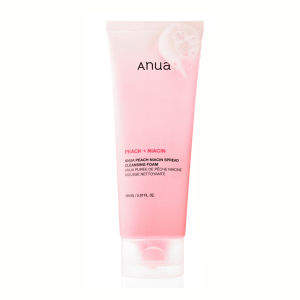 PEACH + NIACIN ANUA PEACH NIACIN SPREADCLEANSING FOAM MOUSSE NETTOYANTE ANUA PUREE DE PECHE NACINE