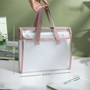 A4 Transparan File Folder/ Document Bag/ Tas Dokumen /File A4 Ukuran Folio/ Tas Berkas Dokumen /Map Folder Bag