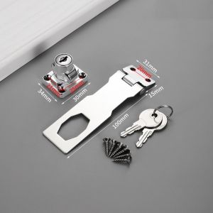 Ổ Khóa Cửa Tủ Bằng Hợp Kim Kẽm Chống Trộm Không Cần Đục Lỗ Tiện Dụng Cho Gia Đình / Văn Phòng -LUMBL