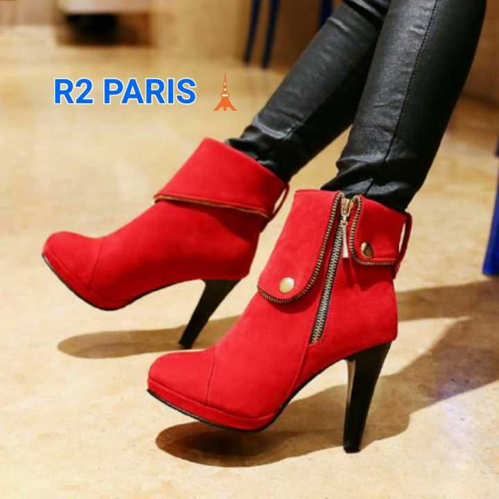ZEPATU ZEPATU BANDUNG HIGH HEELS BOOTS SEPATU HEELS ZIPPER SEPATU