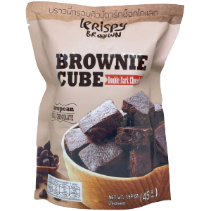 บราวนี่กรอบคิวบ์ดาร์กช็อกโกแลต (จำนวน 1 ซอง)