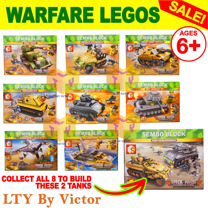 SEMBO BLOCKS EMPIRE OF STEEL BUILDING LEGO MILITARY TANK TOYS